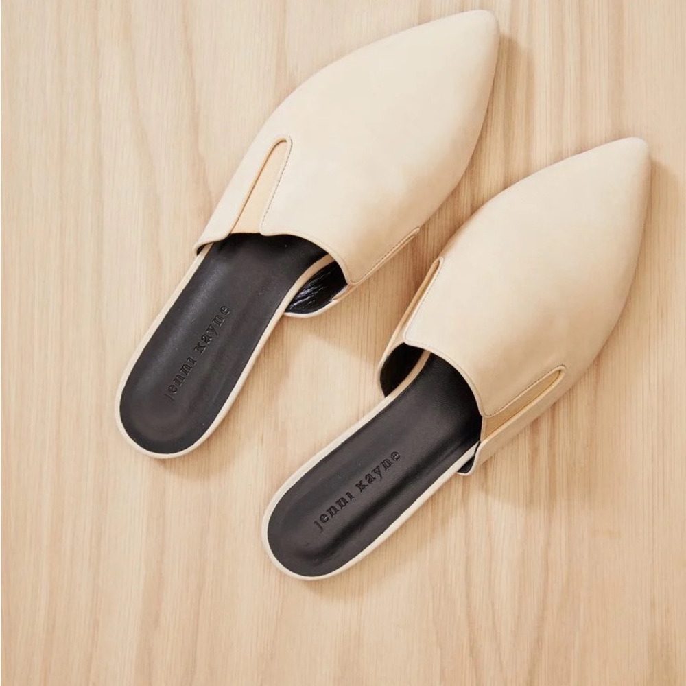 Jenni Kayne Oiled Leather Mule Natural 39 - brand new